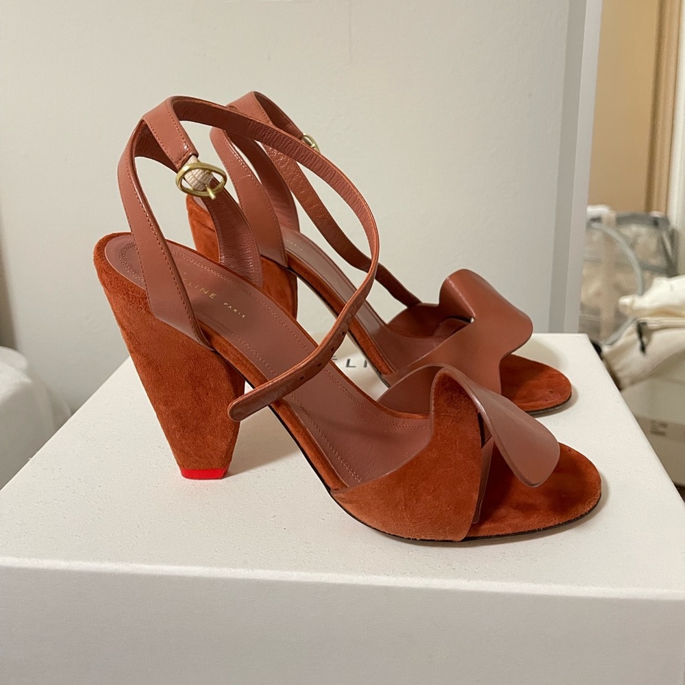 Celine Suede Leather Sandals
